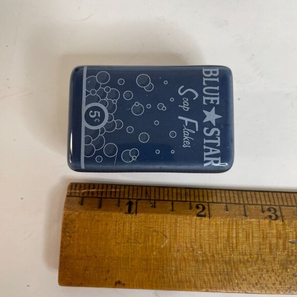 7 Blue Star Soap Flakes Ceramic Drawer Knobs Retro Chic Bubbly Unique - Picture 9 of 9